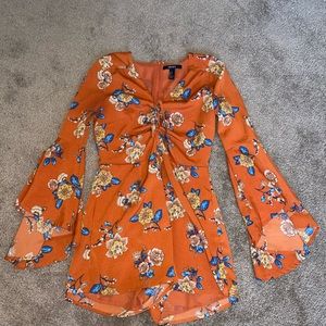 Forever 21 floral jumpsuit